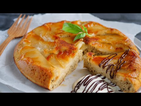 【フライパンひとつで出来る♪米粉のりんご紅茶ケーキ 】冷めたらレンチンでふわふわ♡ Rice Flour Apple Cakeのサムネイル
