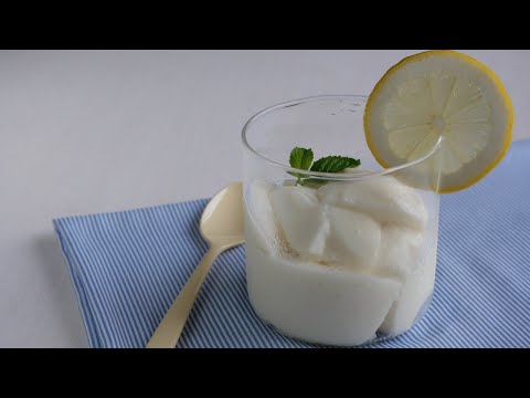 【夏の冷たいデザート】塩レモンカルピスヨーグルトゼリー♡夏休み応援デザート Salted lemon Calpico yogurt jellyのサムネイル