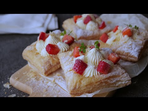 【超絶品♡サクサククリームチーズパイ】後乗せチーズクリームが美味しすぎる | Cream cheese Pieのサムネイル