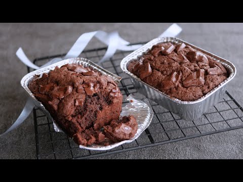 【卵無しで濃厚すぎる♡ガトーショコラ】さくさくのエアインチョコ風 | Egg-free chocolate cakeのサムネイル