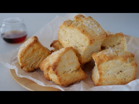 【ざくざくっ♡卵無し植物性ホイップで作る塩スコーン】「焼き立てに絶対とりこになる」パンより簡単で冷凍もok | Salty Sconesのサムネイル
