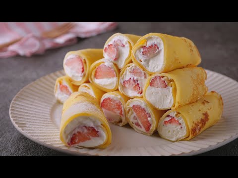 【春のクレープ祭り♡材料5つでもっちりクレープ】「原宿のより旨い」クレープは別腹だよ | Spring Crepe Festivalのサムネイル