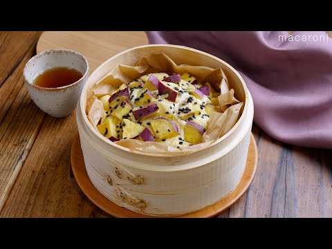 【せいろでさつまいも蒸しパン】さつま芋のやさしい甘さ!ふんわり食感♪のサムネイル