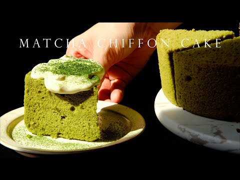 The Softest Matcha Chiffon Cake –  Light, Airy & Full of Green Tea Flavorのサムネイル