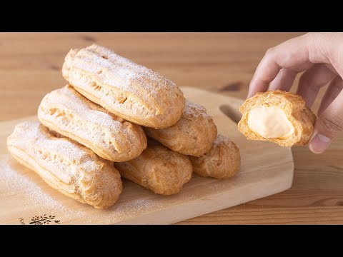 クリームチーズ・エクレアの作り方 Cream Cheese Eclair|HidaMari Cookingのサムネイル