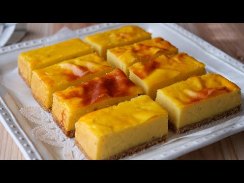 【食べて美味しい手土産】裏ごし無し焼き色も最高なスイートポテト♡角型で焼くとラッピングもしやすいです | Easy and Rich Sweet Potato Cakeのサムネイル