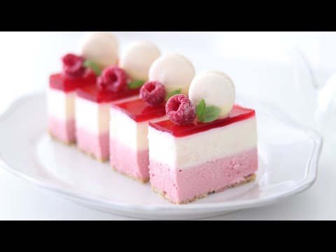 ラズベリー・レアチーズケーキの作り方 No-Bake Raspberry Cheesecake|HidaMari Cookingのサムネイル