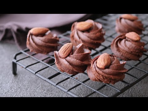 【米粉の塩チョコ焼きショコラ】サクサク食感と塩がいい塩梅です | Salted Chocolate Squeeze Cookies with Rice Flourのサムネイル