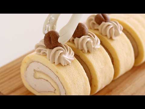 コーヒーロールケーキの作り方のサムネイル