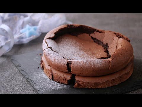 12月生まれを祝う【濃厚ガトーショコラ】生クリ小麦粉無しレシピ | Chocolate Cake (Gâteau au Chocolat)のサムネイル