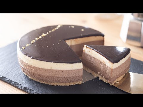 オーブンなし!チョコレートムースケーキの作り方 No Oven Chocolate Mousse Cake|HidaMari Cookingのサムネイル