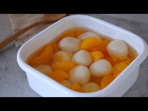 【簡単で美味しい♡白玉みかん】「もちもちの白玉は冷凍もok♪」どこか懐かしひんやりデザート | Shiratama mandarinのサムネイル