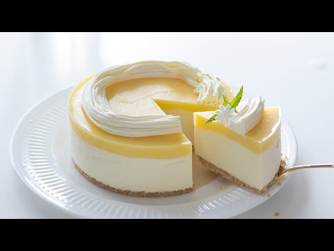 レモンのレアチーズケーキの作り方 No-Bake Lemon Cheesecake - HidaMari Cookingのサムネイル