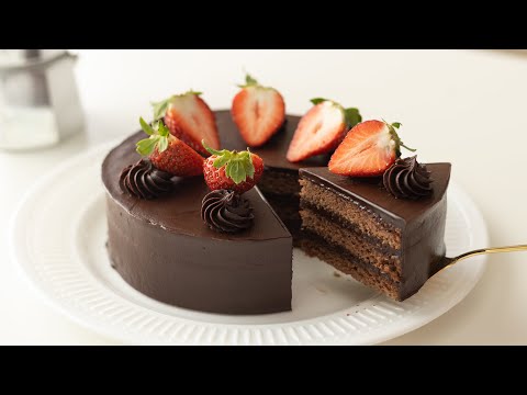 ガナッシュケーキの作り方 Chocolate Ganache Cake|HidaMari Cookingのサムネイル