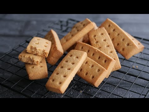 【さくほろほどける食感♡米粉ときな粉のショートブレッド】めちゃくちゃ美味しいから絶対作って! | Rice flour and kinako cookiesのサムネイル