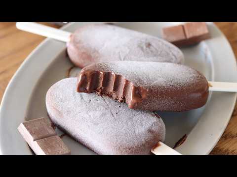 材料4つ!生クリームなしで簡単・濃厚チョコレートアイスの作り方|HidaMari Cookingのサムネイル
