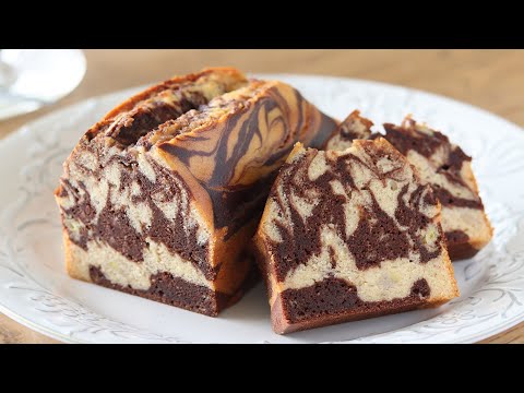 オイルで作る!バナナのマーブルパウンドケーキの作り方(バターなし/グルテンフリー)|HidaMari Cookingのサムネイル