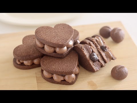 バレンタインに♡チョコレートバターサンドクッキーの作り方 ラッピングありのサムネイル
