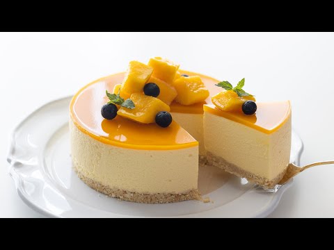 マンゴーレアチーズケーキの作り方 No-Bake Mango Cheesecake*No oven, No egg|HidaMari Cookingのサムネイル