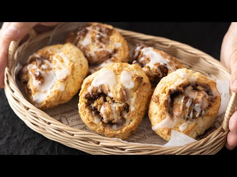 シナモンロール・スコーンの作り方(卵なし・バターなし) Cinnamon Roll Scone*No egg, No butter|HidaMari Cookingのサムネイル