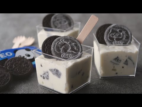 可愛すぎる♡パンダオレオレアチーズケーキ | No-Bake! Panda Oreo Cheesecakeのサムネイル