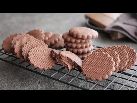 【米粉のさくさくココアクッキー】「甘さ控えめ」小麦粉を控えてる人に☆グルテンフリー  | Gluten-free Rice flour  Crispy Cocoa Cookiesのサムネイル