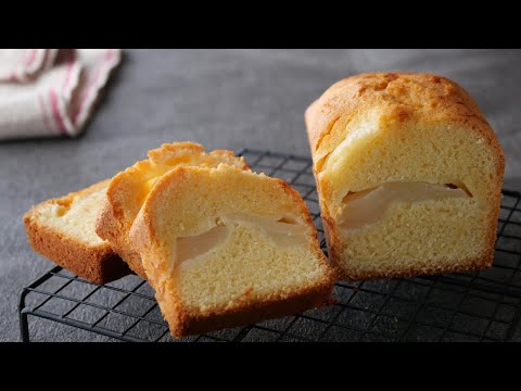 【米粉の洋梨ケーキ】米粉でもこんなにしっとり♡今の時期だけの美味しいケーキです☆グルテンフリー  | Gluten-free  Moist Rice Flour Pear Cakeのサムネイル
