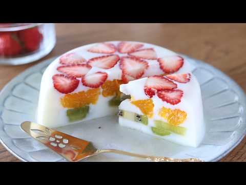 簡単、すぐ食べれる!フルーツ牛乳寒天の作り方|HidaMari Cookingのサムネイル