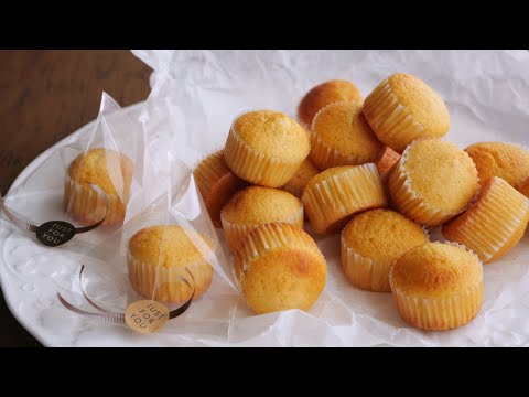 【小さなふわふわマドレーヌ♡はちみつヨーグルト味】焼き立ても翌日も絶品♪  | Honey yogurt flavor fluffy madeleinesのサムネイル
