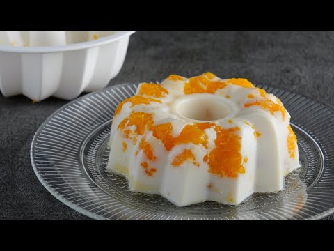 【甘酸っぱ~い♡カルピスみかん牛乳寒天】100均シリコン型 Milk mandarin oranges Kantenのサムネイル
