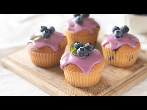 ブルーベリーのカップケーキの作り方 Blueberry Cupcakes|HidaMari Cookingのサムネイル